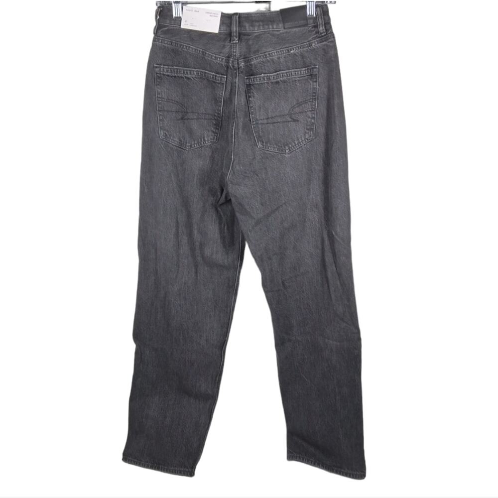 NWT American Eagle Baggy Highest Rise Jeans Black Wash size 27 Short - Picture 2 of 10